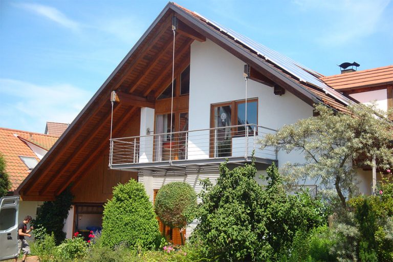Anbaubalkon am Einfamilienhaus