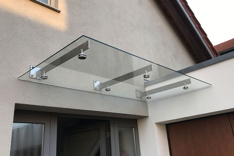 Glasdach Einganstüre