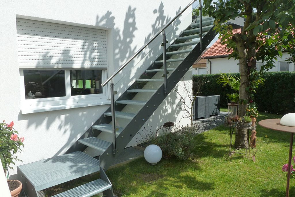 Stahltreppe Aussenbereich